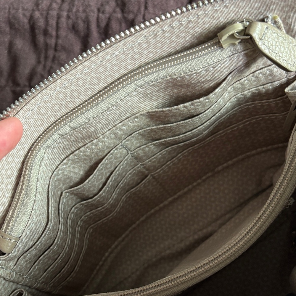 Brighton JOJO Organizer Taupe Studded Crossbody Bag - Picture 10 of 16